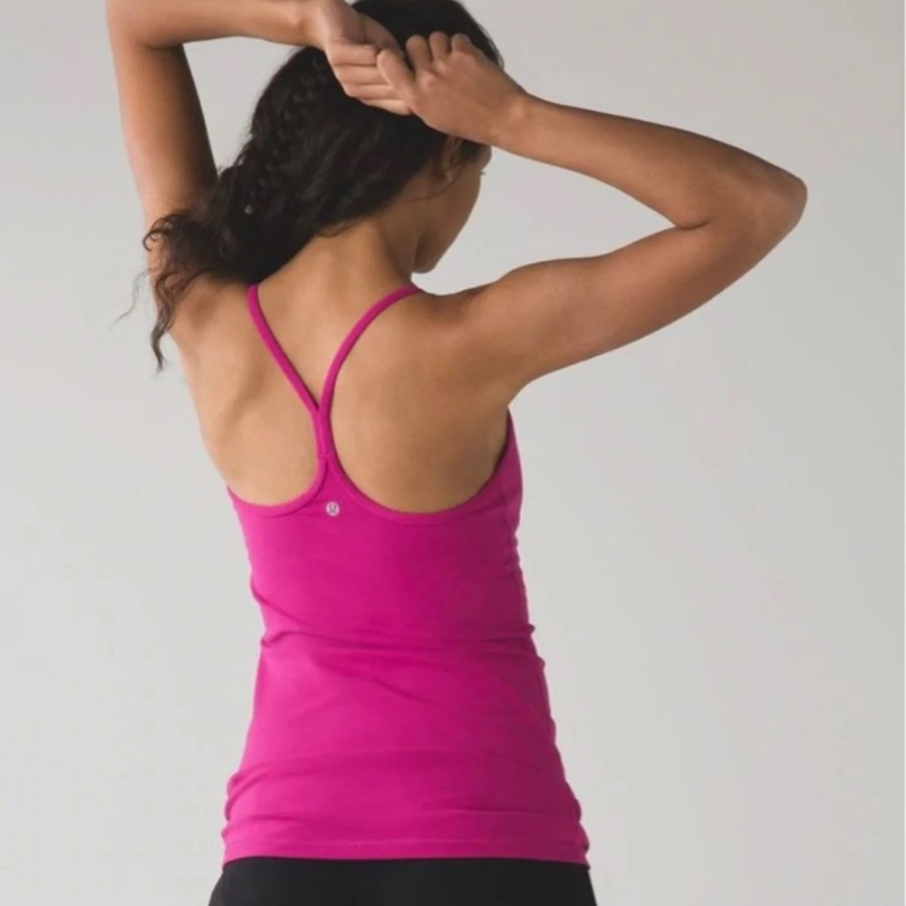 Lululemon Power Y Tank in Rasberry